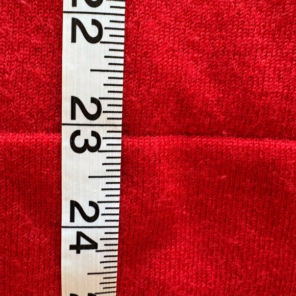 Banana Republic Bright Red V-Neck cashmere Sweater - Picture 6 of 7